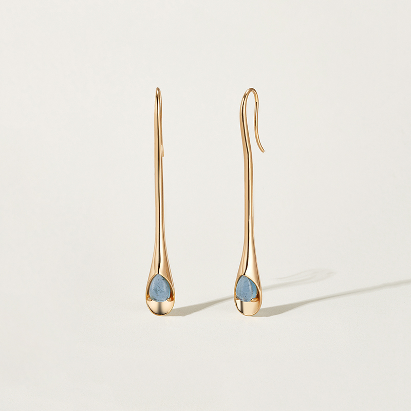 irene aquamarine drop earrings