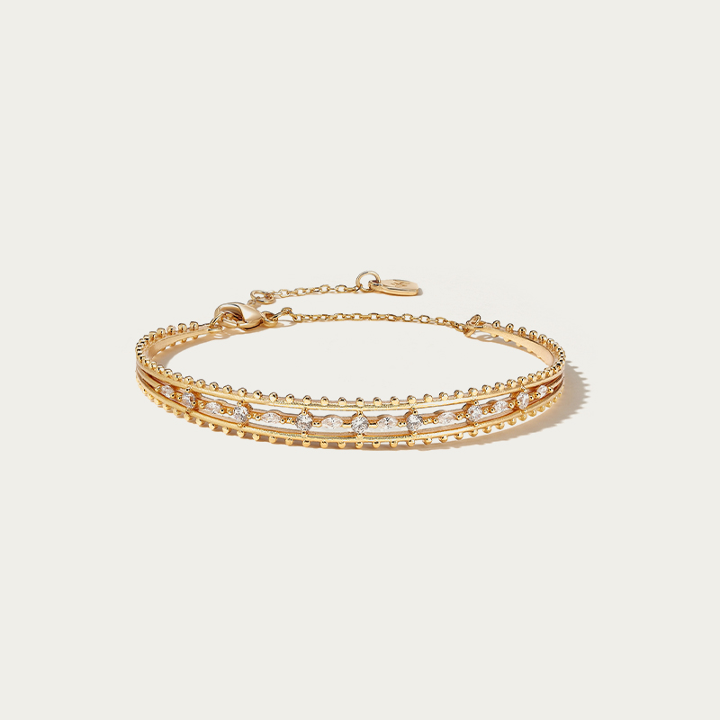 scarlett gold & silver bangle