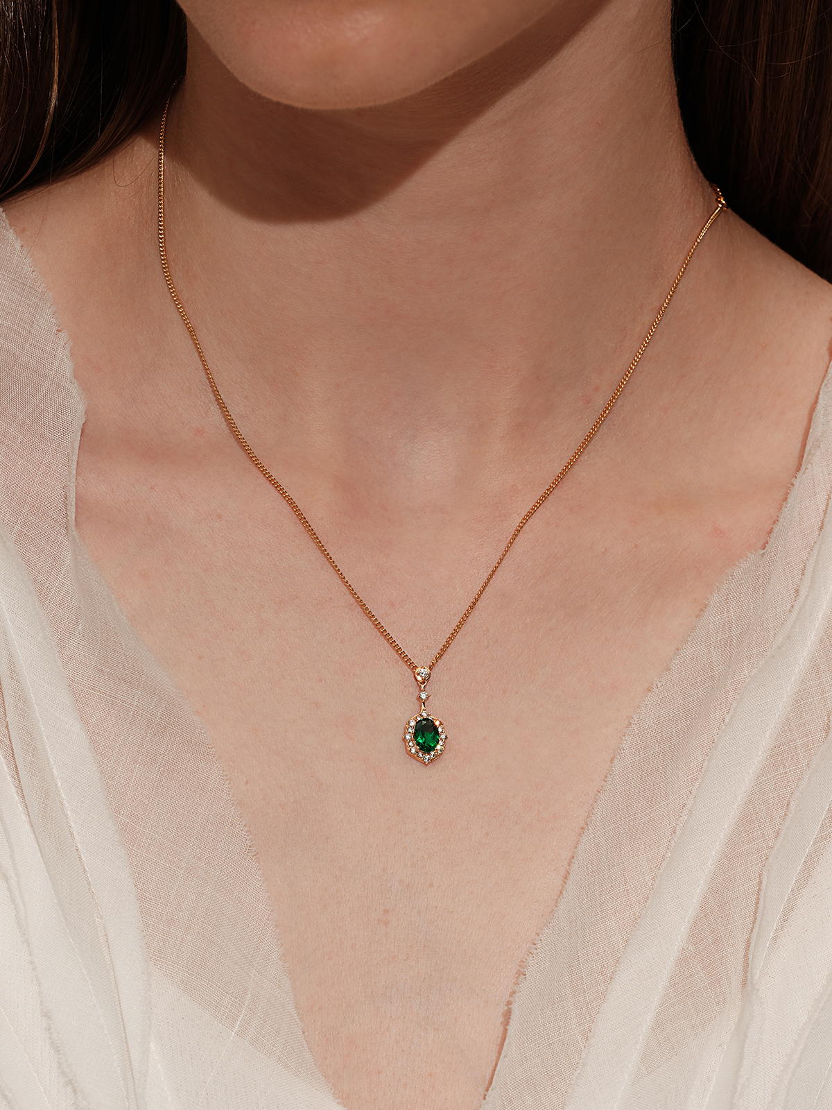 emerald cluster necklace emerald cluster necklace