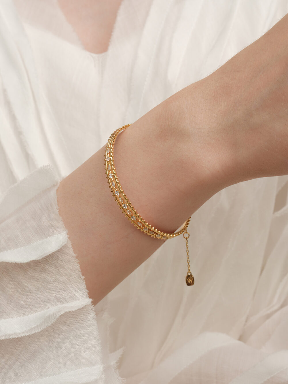 scarlett gold & silver bangle
