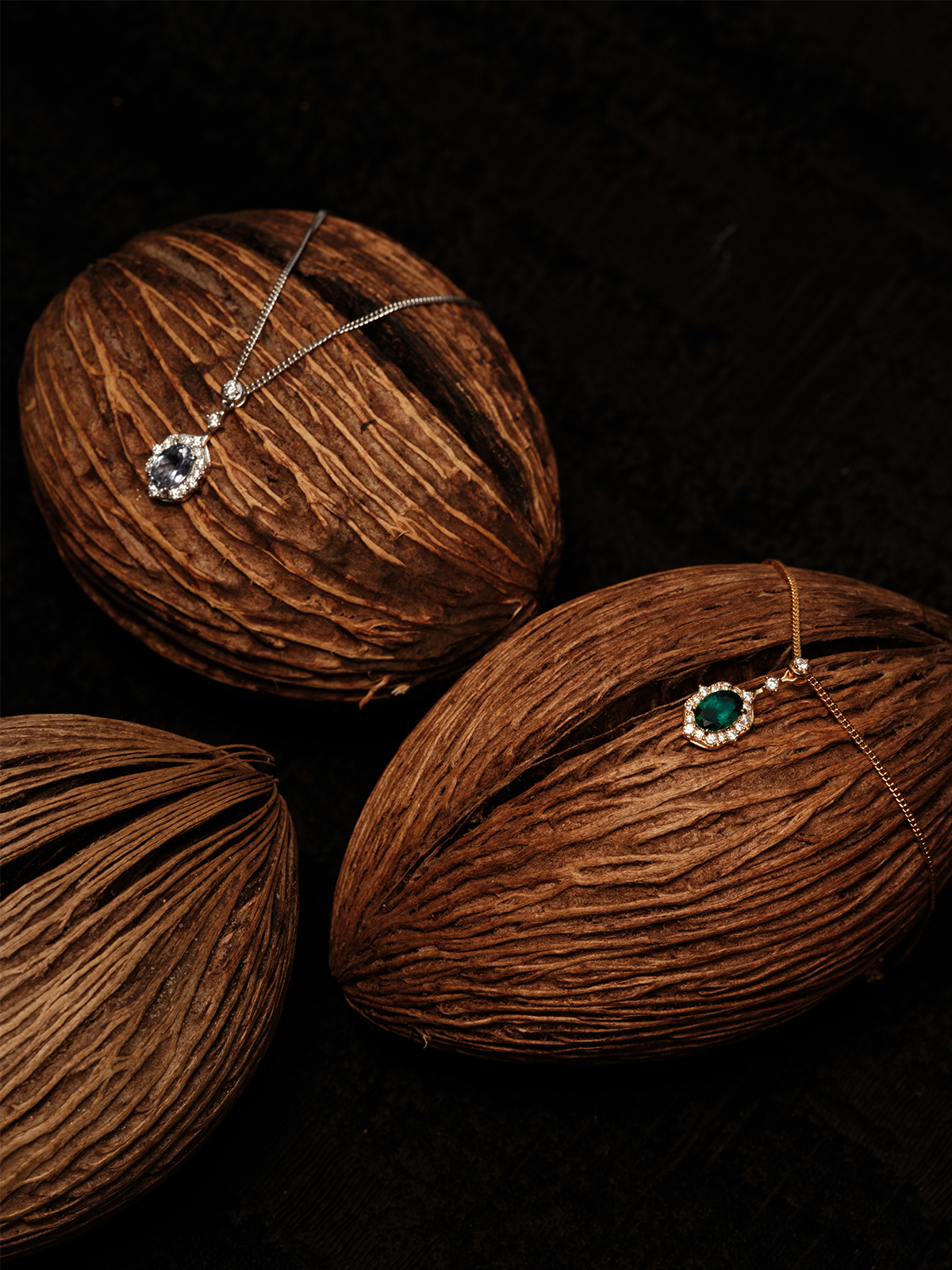 emerald cluster necklace emerald cluster necklace