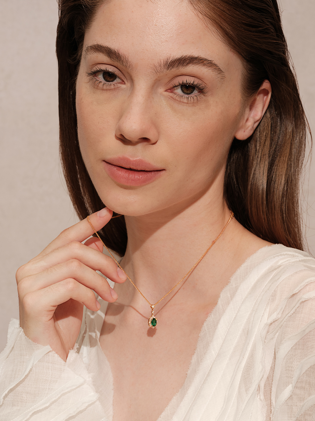 emerald cluster necklace emerald cluster necklace